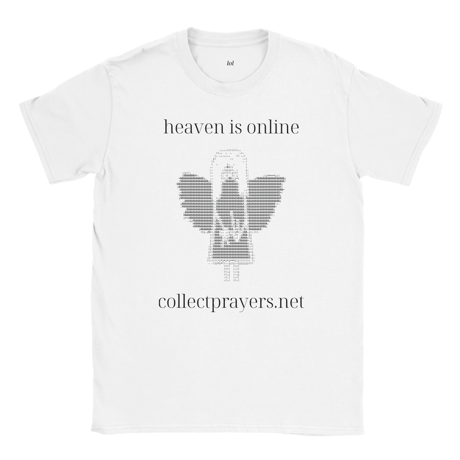 heaven is online tee - official collectprayers.net heavy cotton oversized apparel